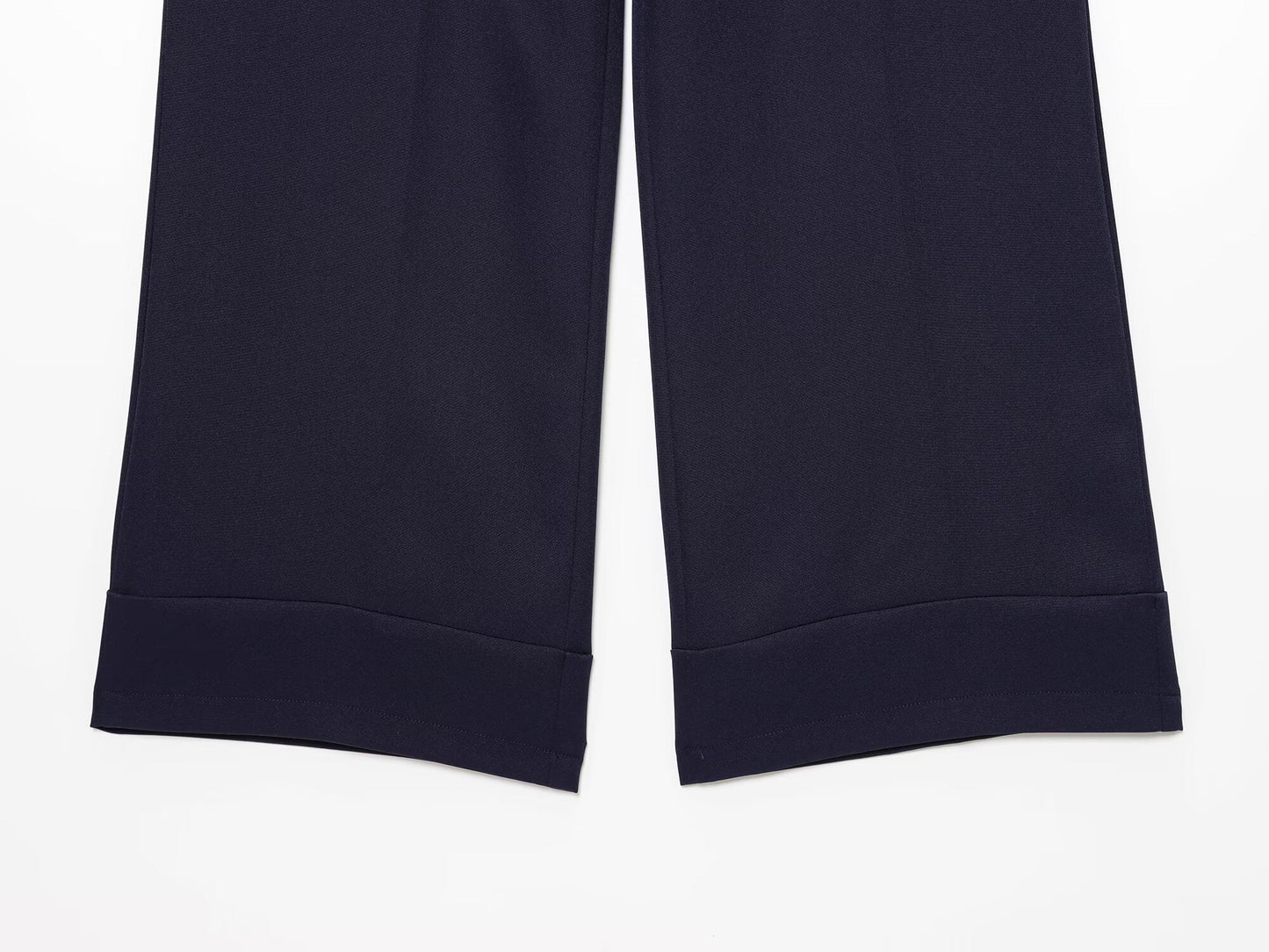 Women's with Belt rolled hem design casual pants