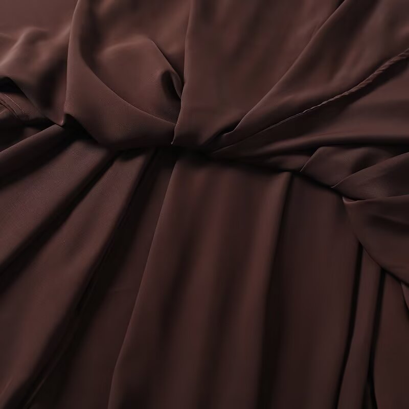 Women's new fashion loose versatile draped pleated MIDI skirt