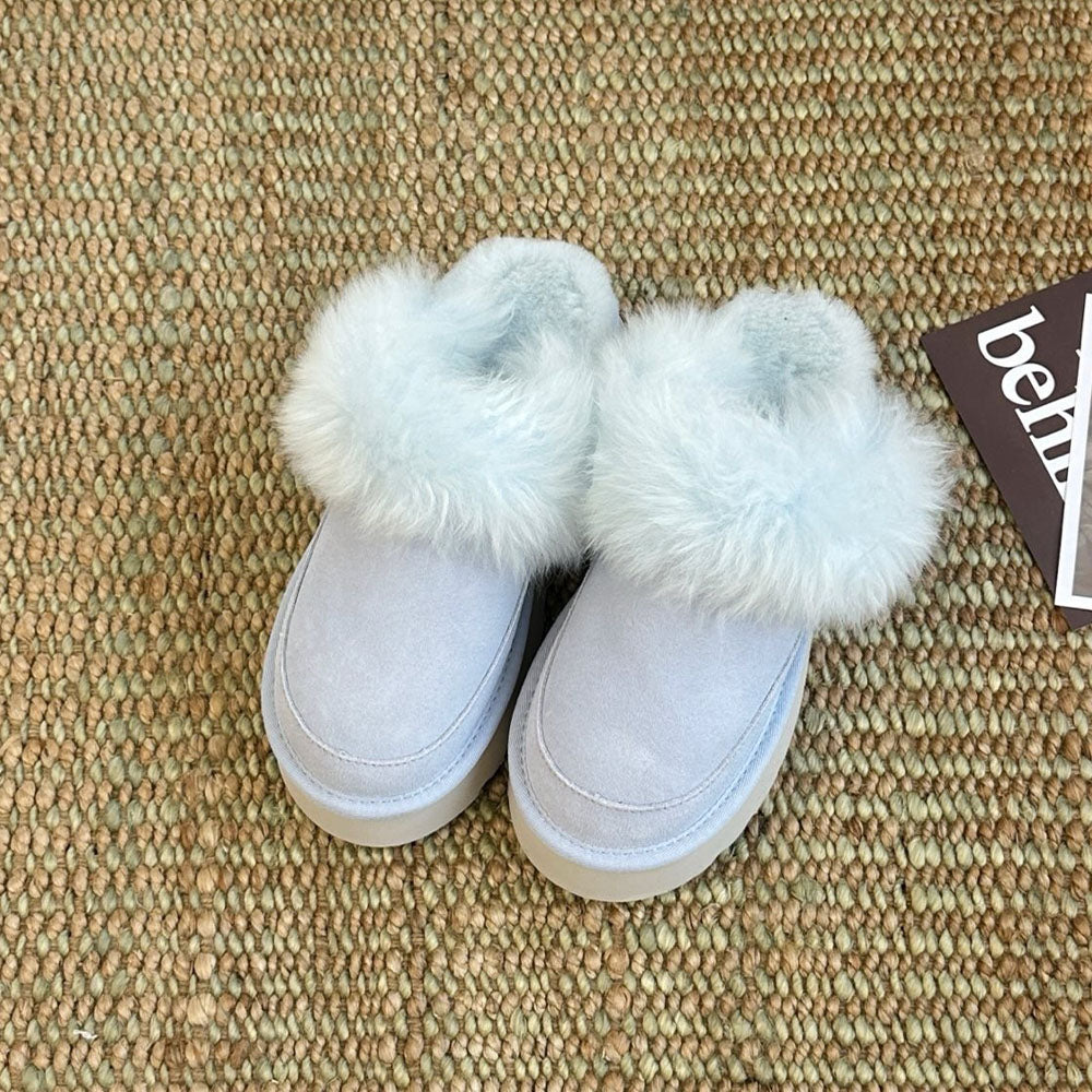 women's New long-haired slippers snow boots
