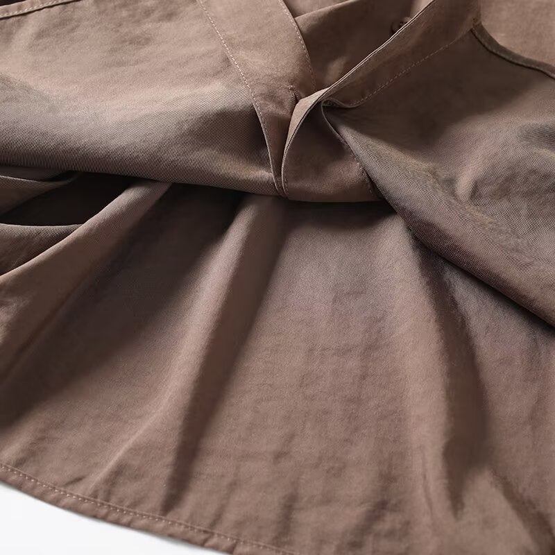 Women's new fashion scarf collar design casual long sleeved shirt