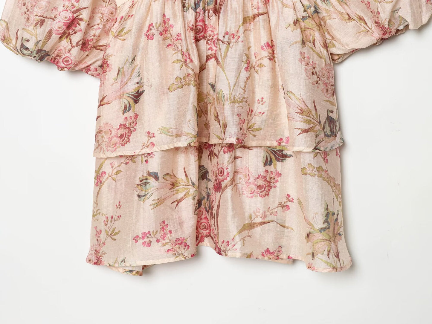 2026 Women's printed V-neck mini dress