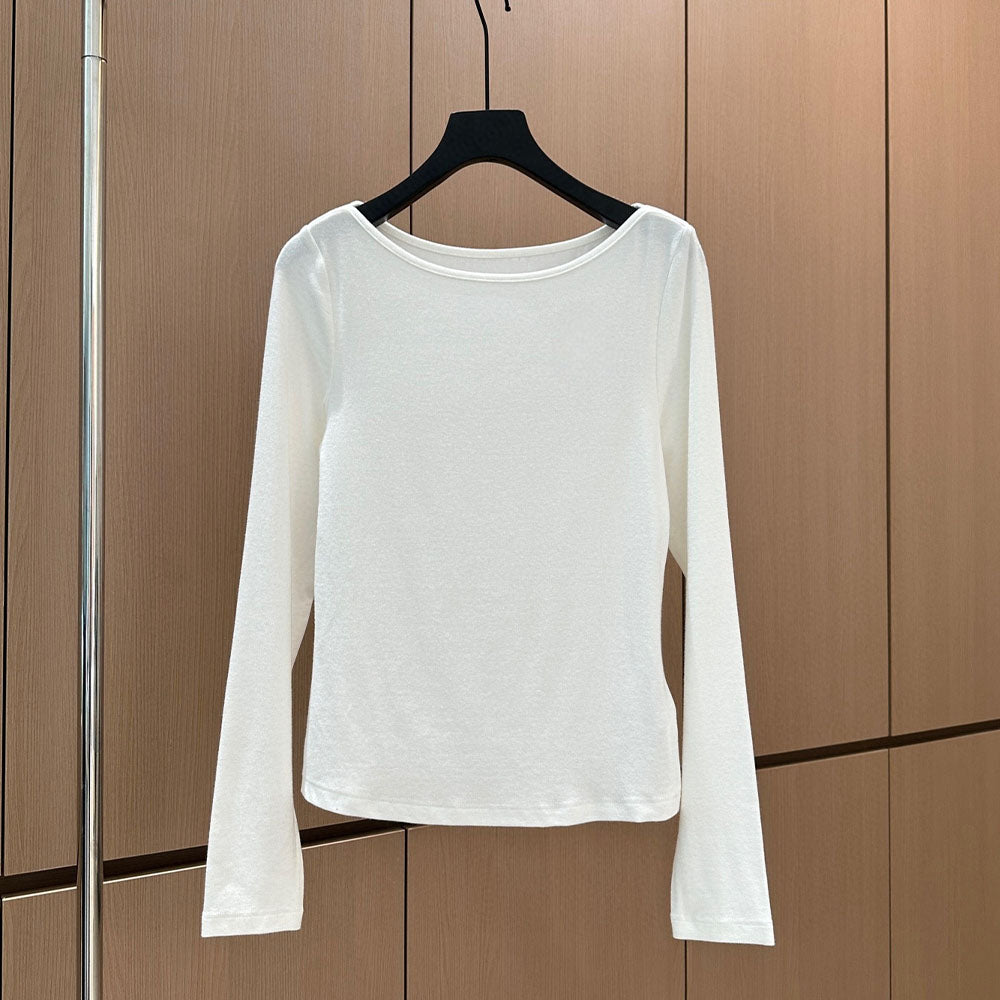Women's new embroidered bottoming shirt
