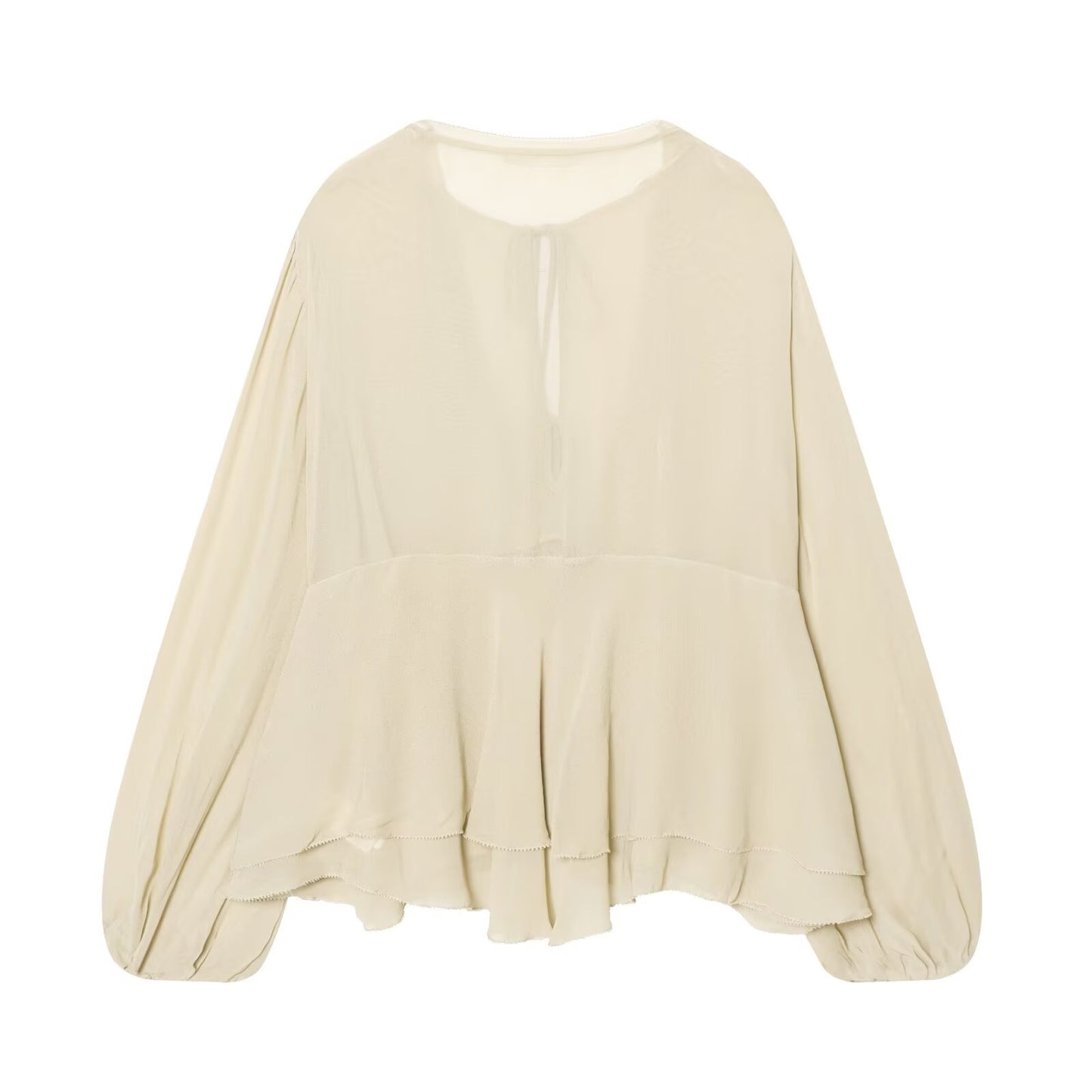 Women's layered decorative casual lace up shirt