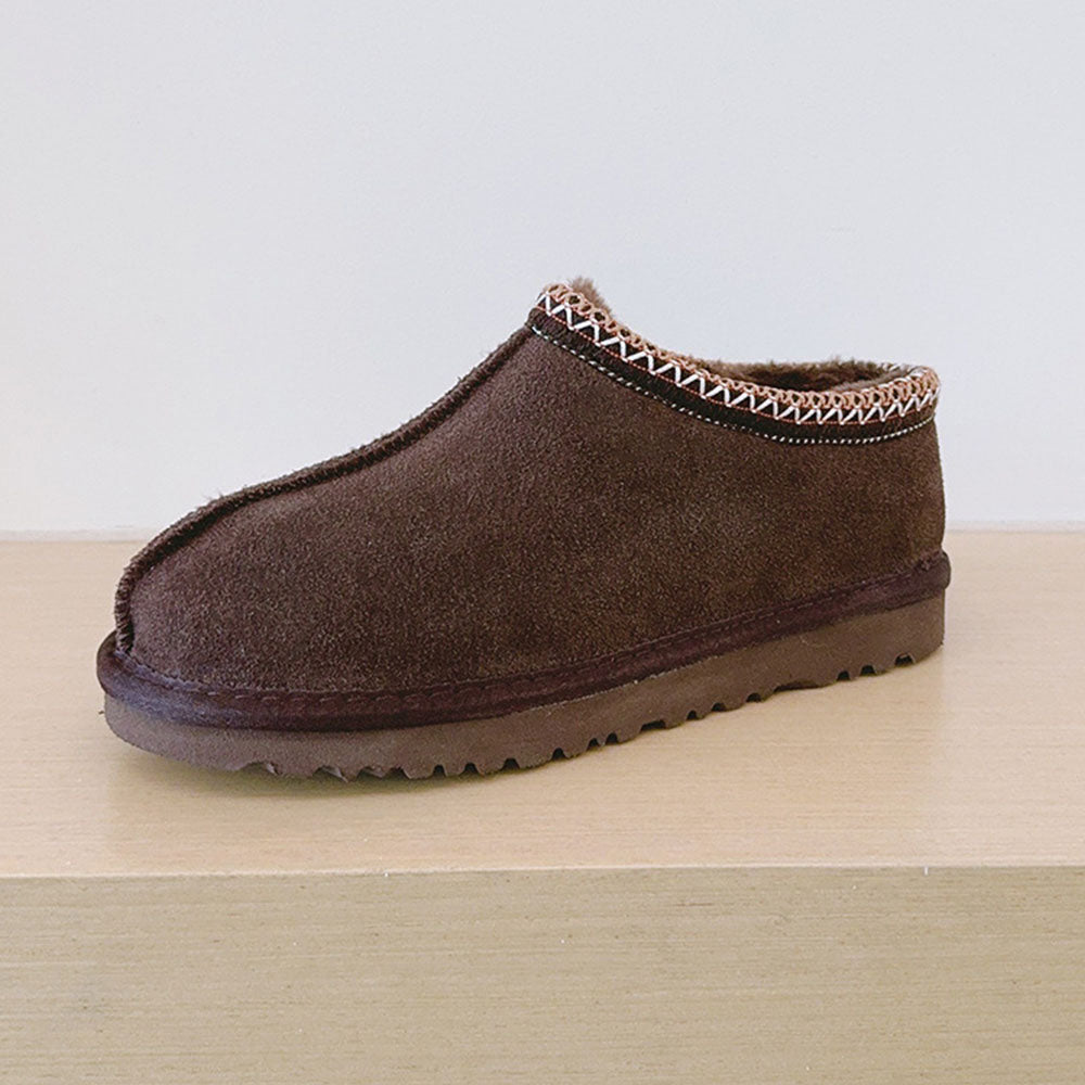 Women's thick-soled plus velvet shallow snow boots