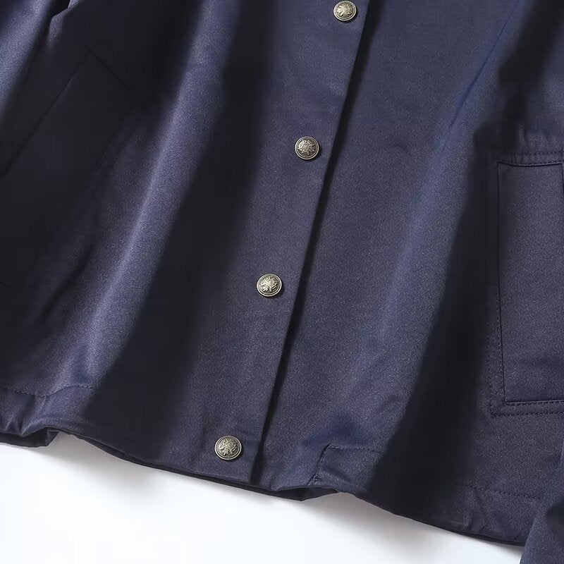 Women's casual pilot jacket Coat short baseball jacket