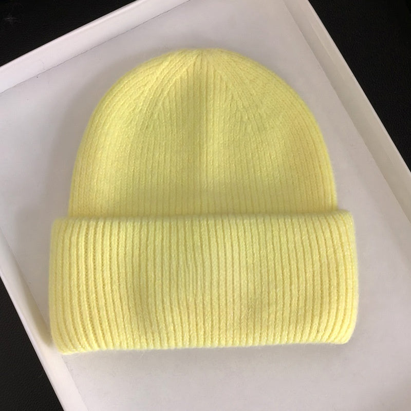 Women's casual Joker warm plush knit hat