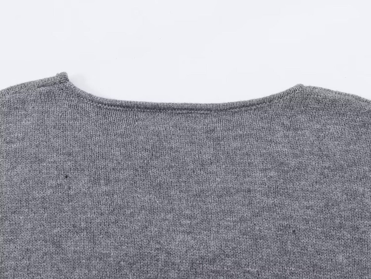 Women's O Neck short sleeved loose knit Shirt
