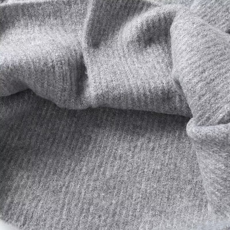 Women's soft texture double breasted knitted cardigan Coat