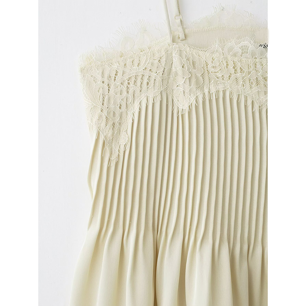 Women's lace lingerie style suspender top