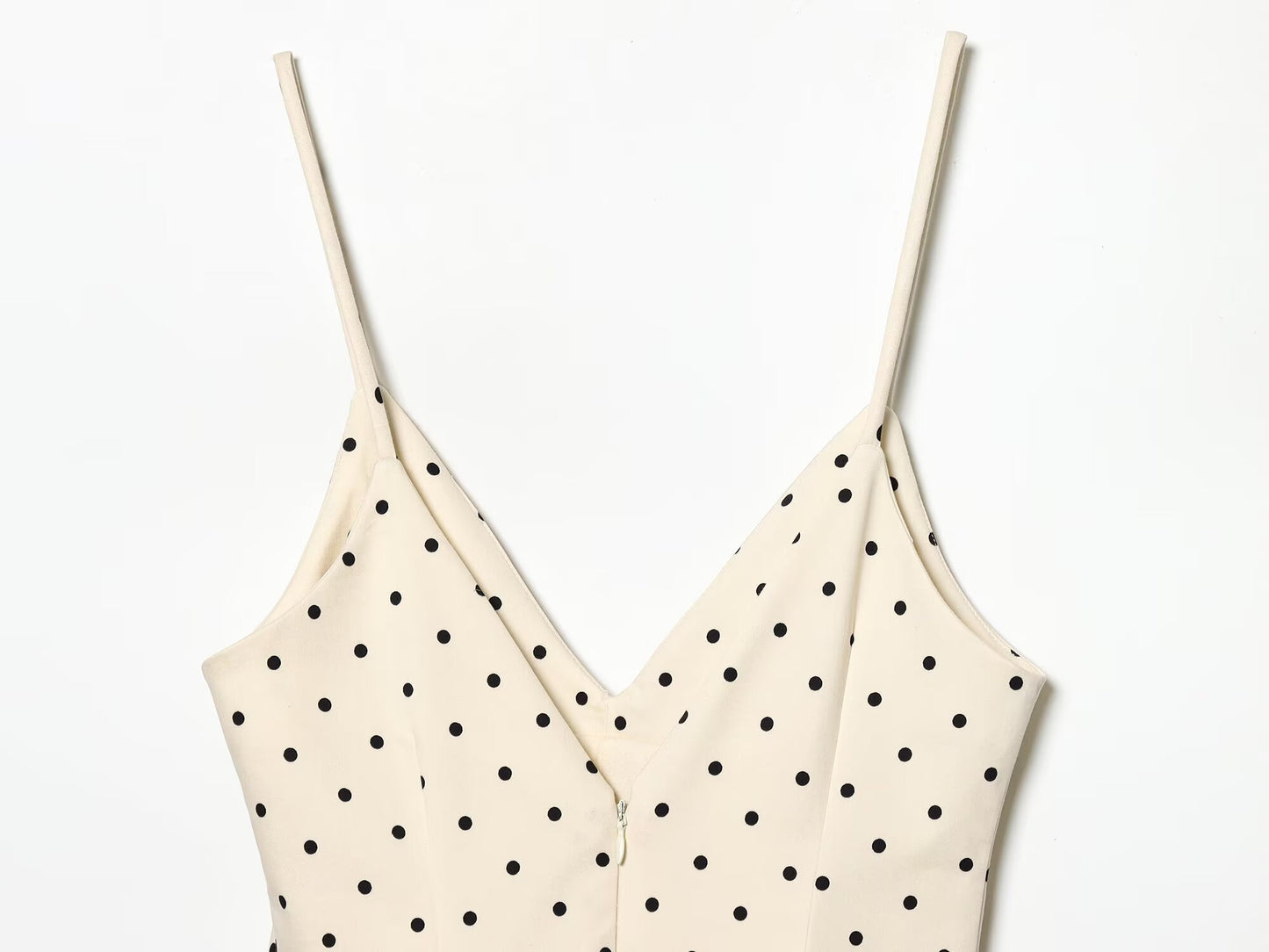 Women's short jumpsuit style polka dot dress
