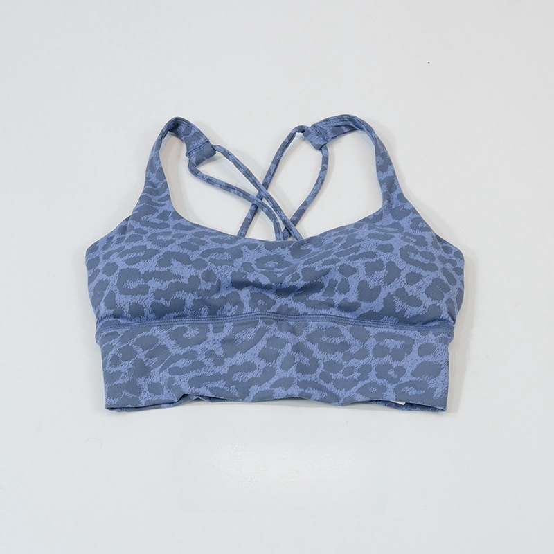 LU 2026 Women's New Leopard-print Beauty Back sports bra Yoga Vest
