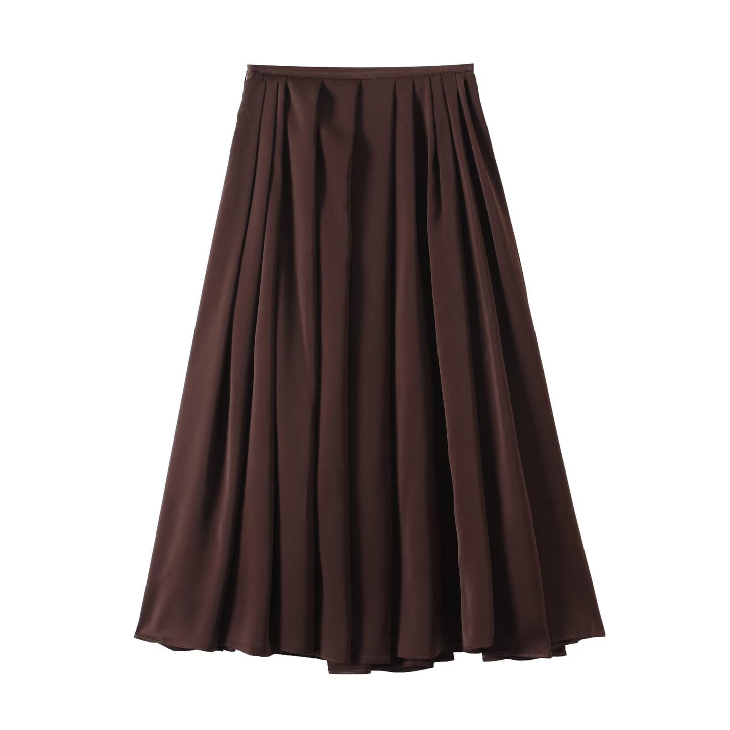 Women's new fashion loose versatile draped pleated MIDI skirt