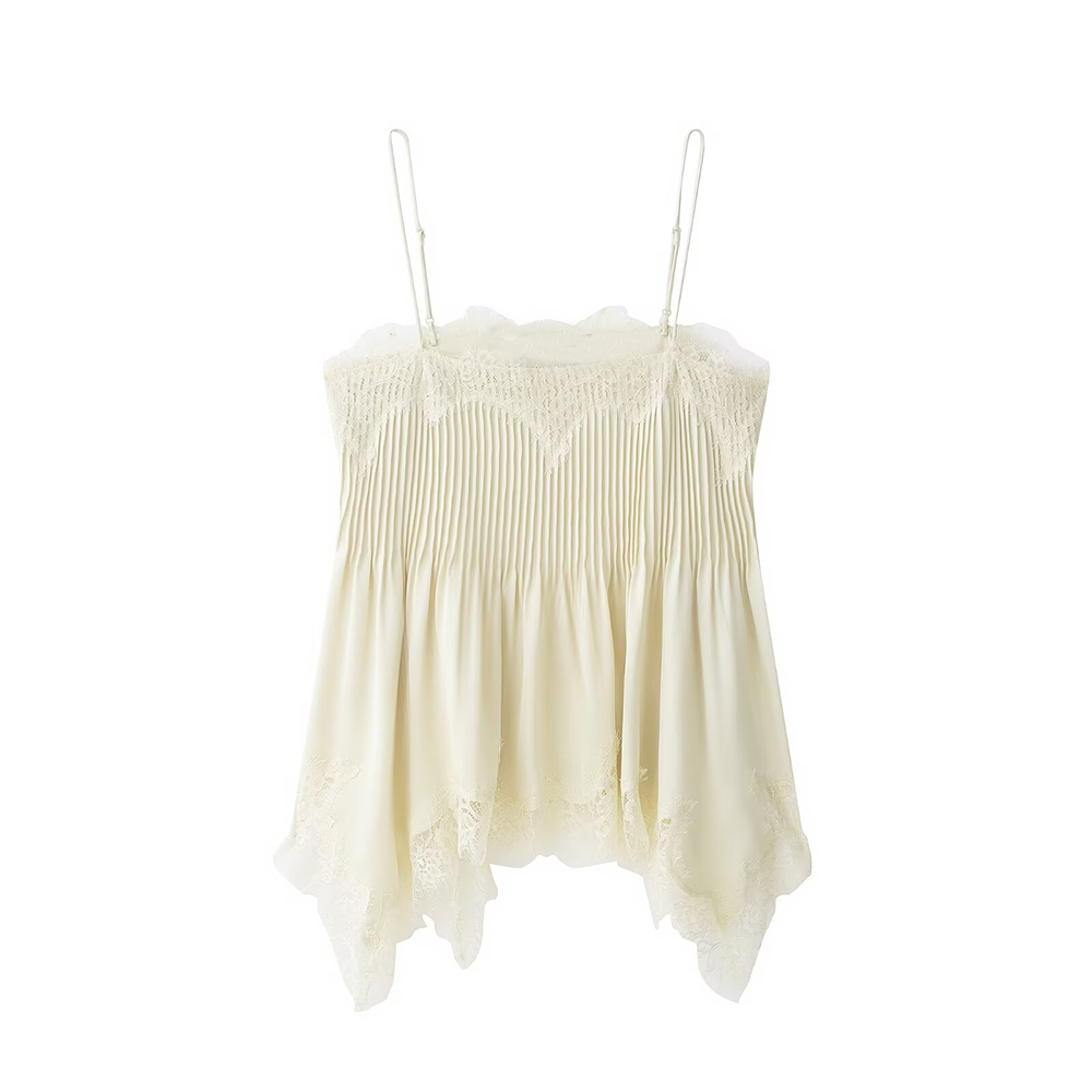 Women's lace lingerie style suspender top