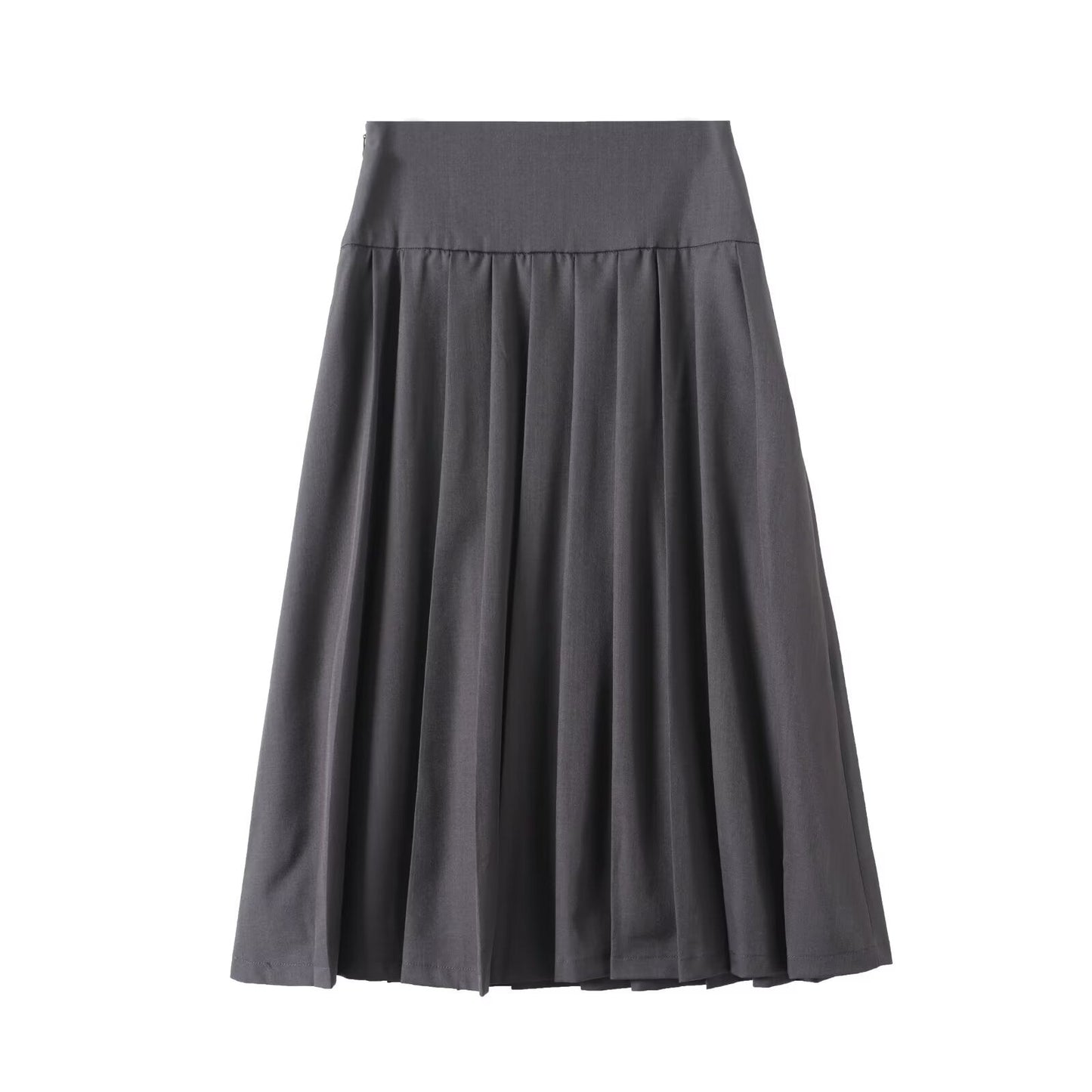 Women's new fashion comfortable casual pleated MIDI skirt