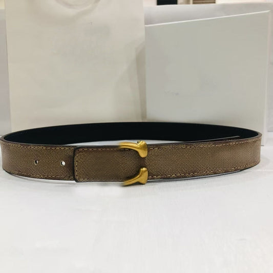 Women's new fashion gold accessories belt with A Box