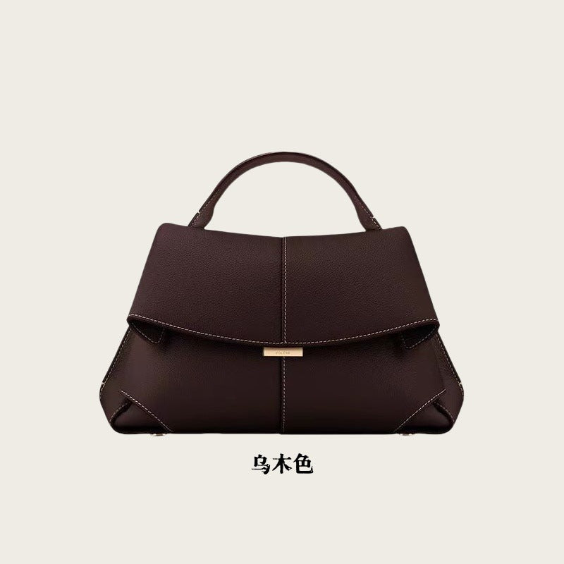 Women's flip handbag large capacity one-shoulder crossbody bag