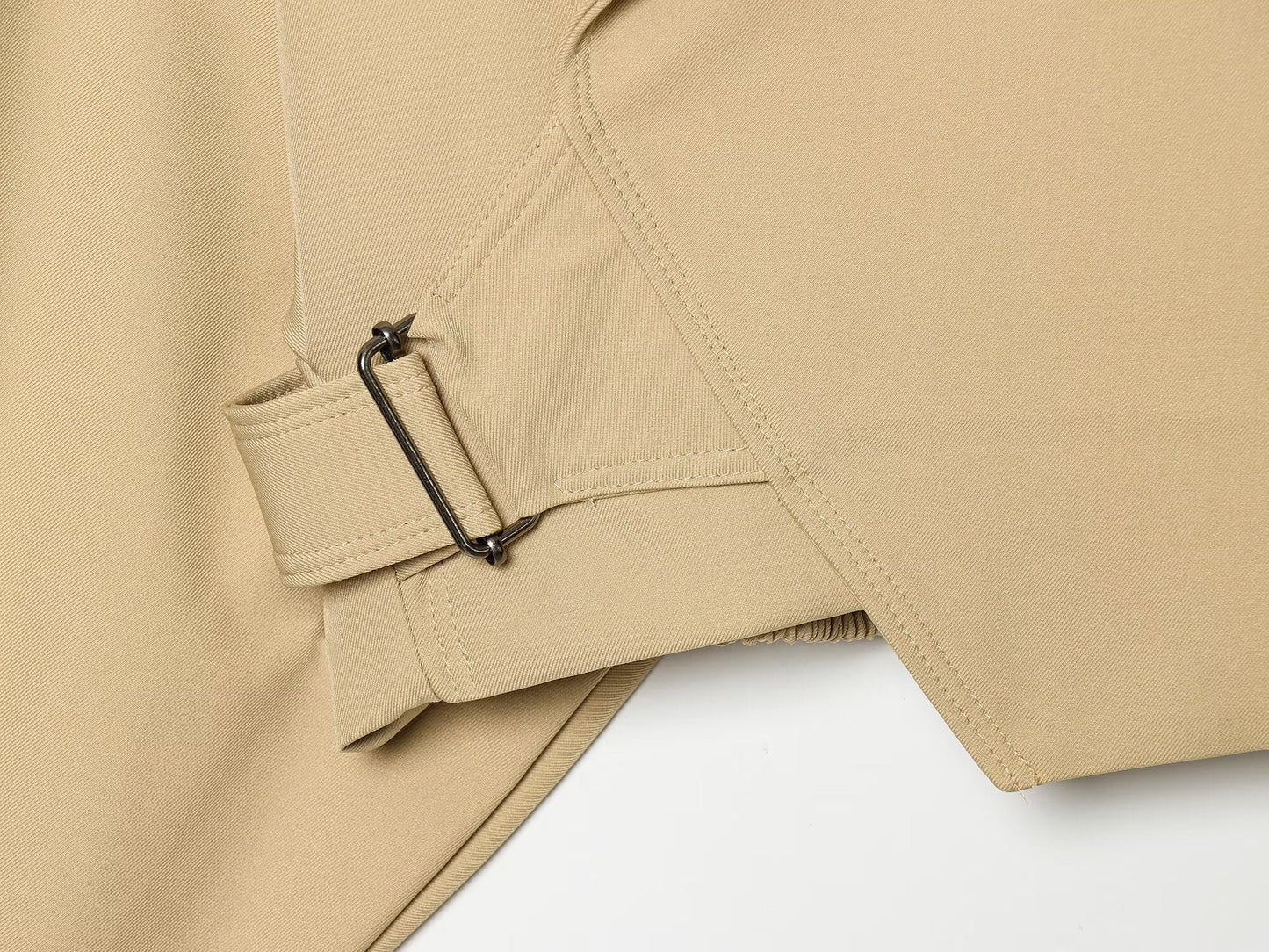 Women's buckle decoration casual short jacket