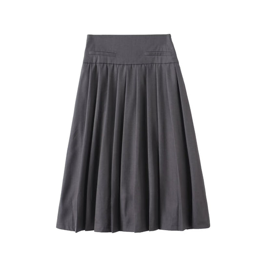 Women's new fashion comfortable casual pleated MIDI skirt