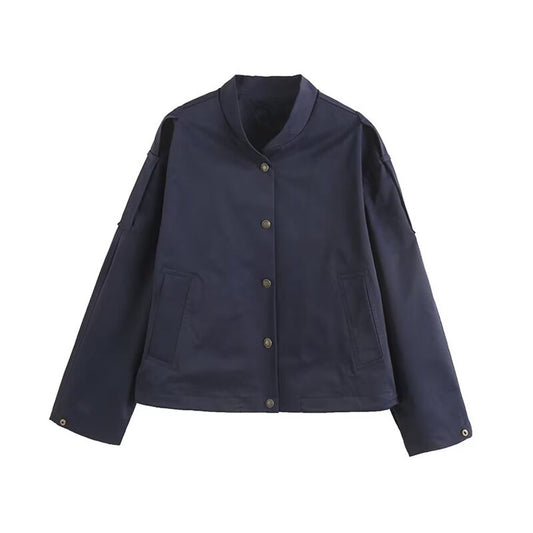 Women's casual pilot jacket Coat short baseball jacket